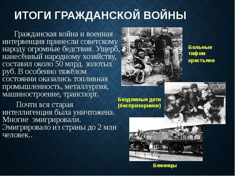 Последствия мировой войны революции гражданской войны. Итоги гражданской войны в России. Итоги интервенции в гражданской войне. Итоги иностранной интервенции.