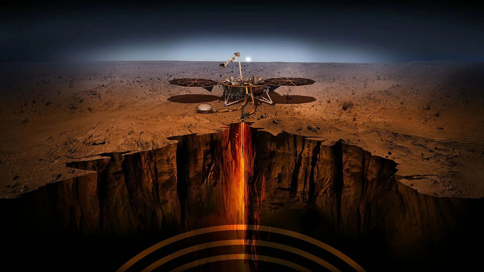 Марсианский зонд. Инсайт НАСА. Инсайд Марс НАСА. Insight марсоход. Космический аппарат Инсайт.