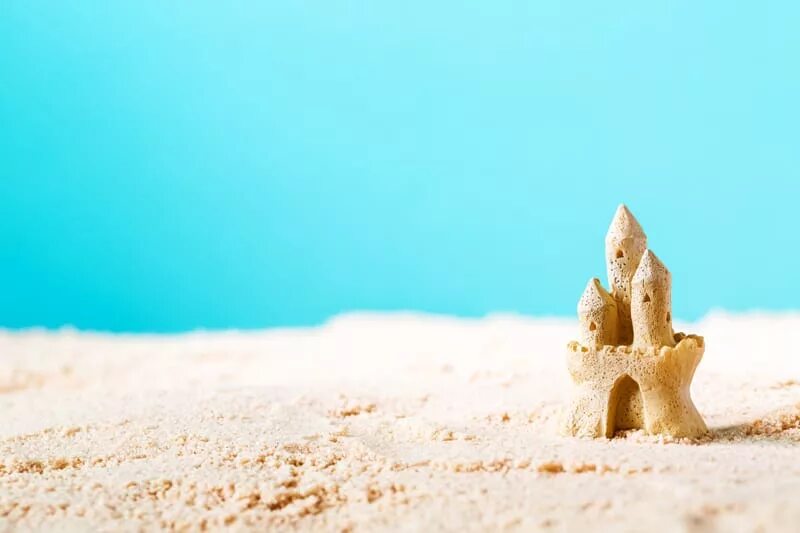 Nothing more house on sand. Sand Castle 모래성.