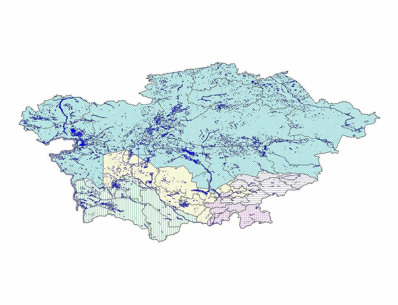 Министерство водных ресурсов республики казахстан. Водные ресурсы Казахстана карта. Карта подземных вод Узбекистана. Подземные воды средней Азии карта. Трансграничные водные объекты.