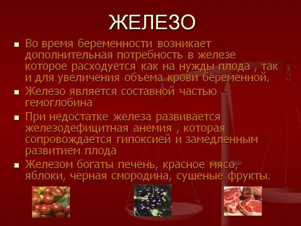 Железо после беременности