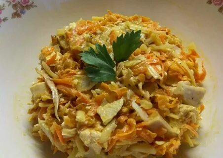 Салат рыба жареная морковь