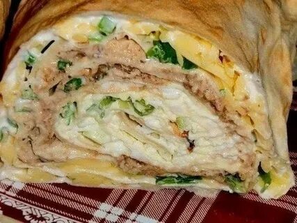 Рулет с рыбными консервами