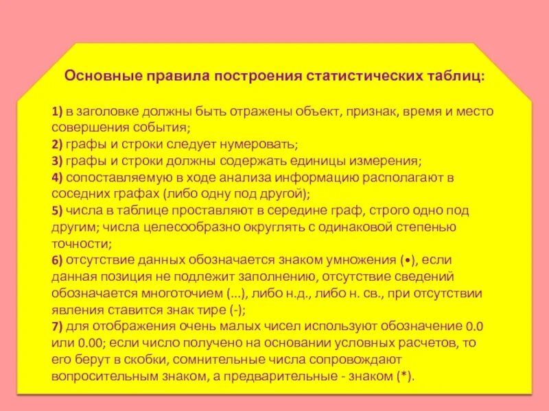 Составление статистических форм. Правила построения статистических таблиц. правила построения и оформления статистических таблиц. основные правила составления статистических таблиц. статистические таблицы основные правила построения таблиц.