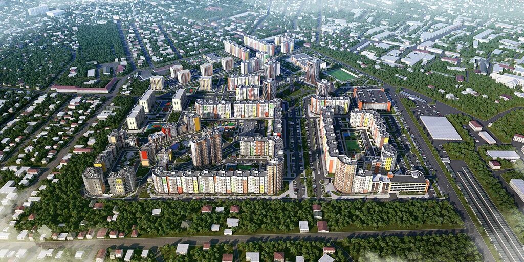 Neighborhood City Gorod-Mira, housing complex, Russia, Simferopol, ulitsa Baturi