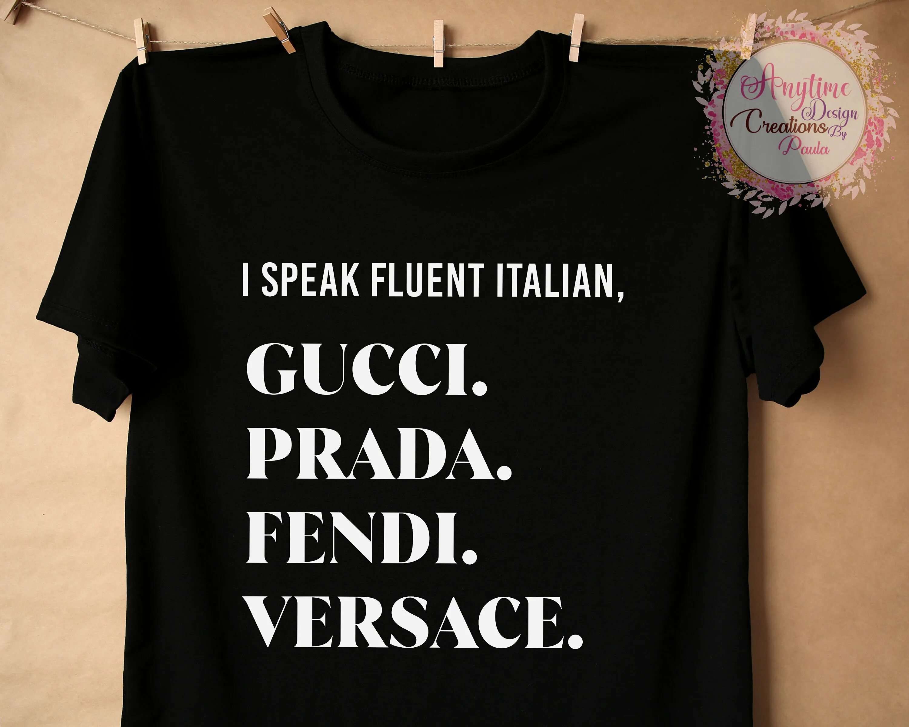 Speak fluent. I speak. Speak Italian.