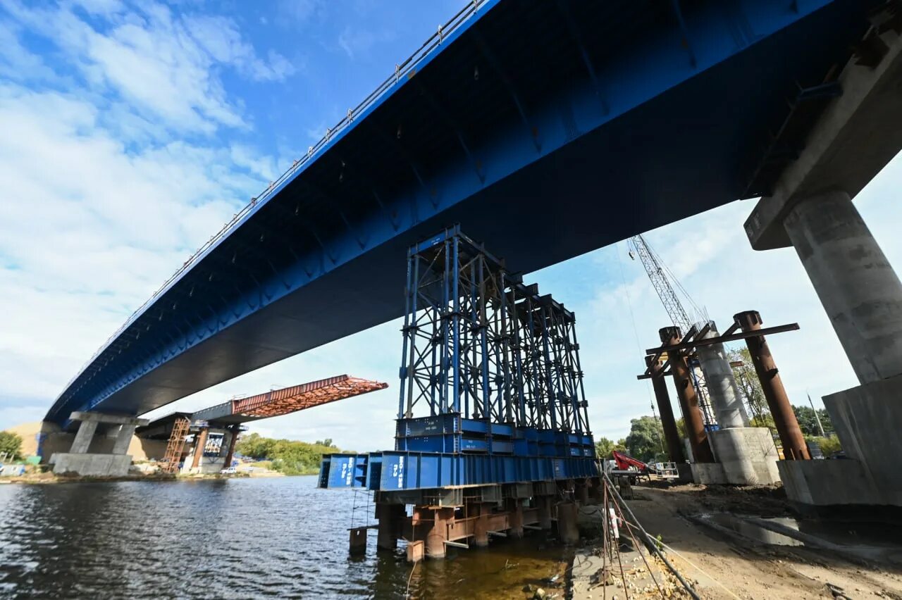 Мост на м 7. М5 трасса мост через реку Москва. Мост через Москва реку в Чулково. Чулково новый мост. M5 Урал стройка.