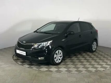 Купить б/у Kia Rio III Рестайлинг 1.6 AT (123 л.с.) бензин автомат в Москве: чёр