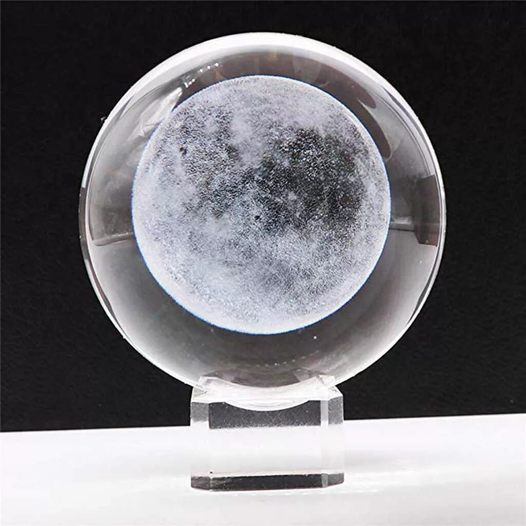 Стеклянный шар Луна. Хрустальный шар с луной. Лунное стекло. Стеклянный шарик лунный.