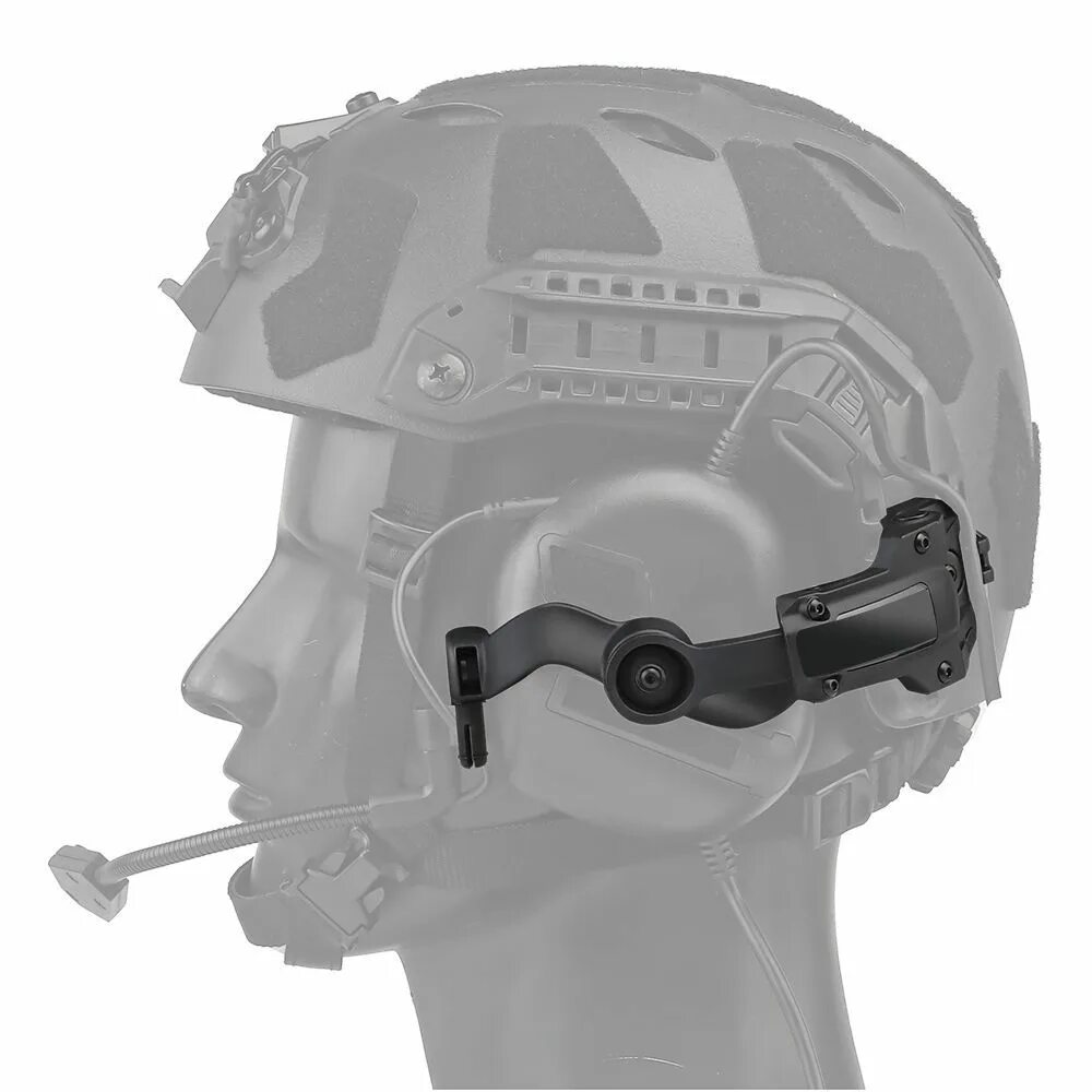 Крепление на шлем для наушников Earmor m16c. Крепление наушников Импакт спорт на тактический шлем. Peltor Arc Rail Adapter. Активные наушники Comtac 4.