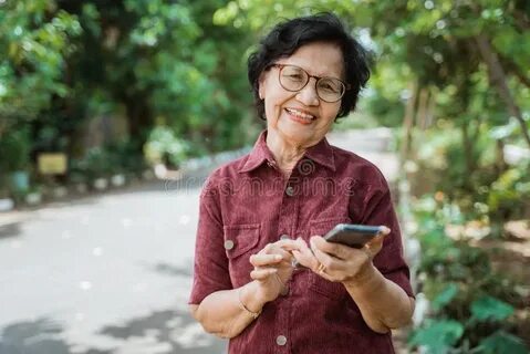 Asian old woman