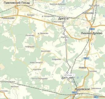 Карта павловского посада