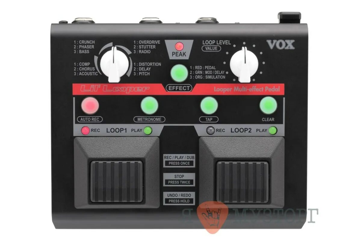Как играть в лупер. Гитарный процессор vox. looper педаль. гитарный лупер. vox vll-1.