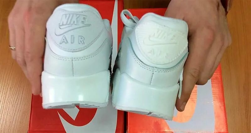 Как отличить найк. Nike Air Force задник.