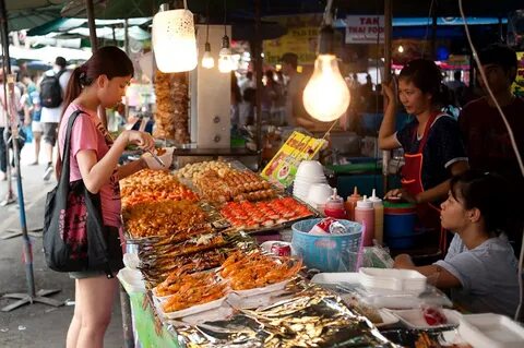 Один день продавца на рынке в бангкоке