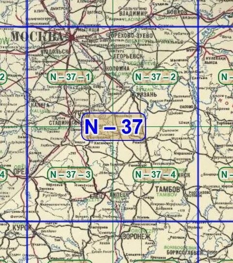 Карта РККА n37-a. Карта n-37. Карты РККА сборный лист. Карта РККА N-37 (В). Орловская, Липецкая и Тульская области.. N 37 б