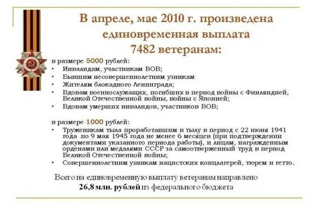 Выплаты несовершеннолетним узникам