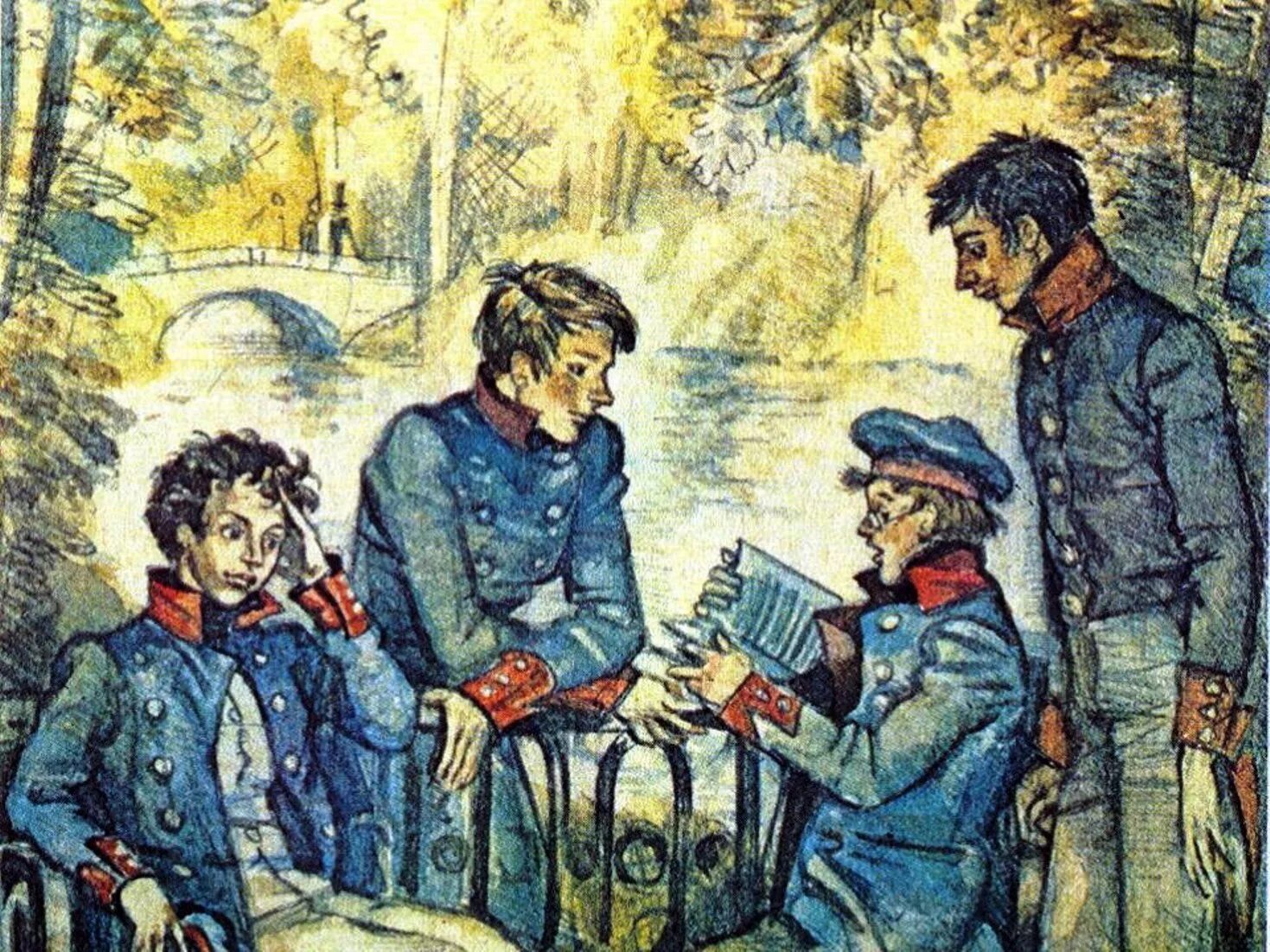 Лицеист 2 пылаев читать полностью. Пушкин лицеист. царскосельский лицей пушкин с друзьями. царскосельский лицей кюхельбекер.
