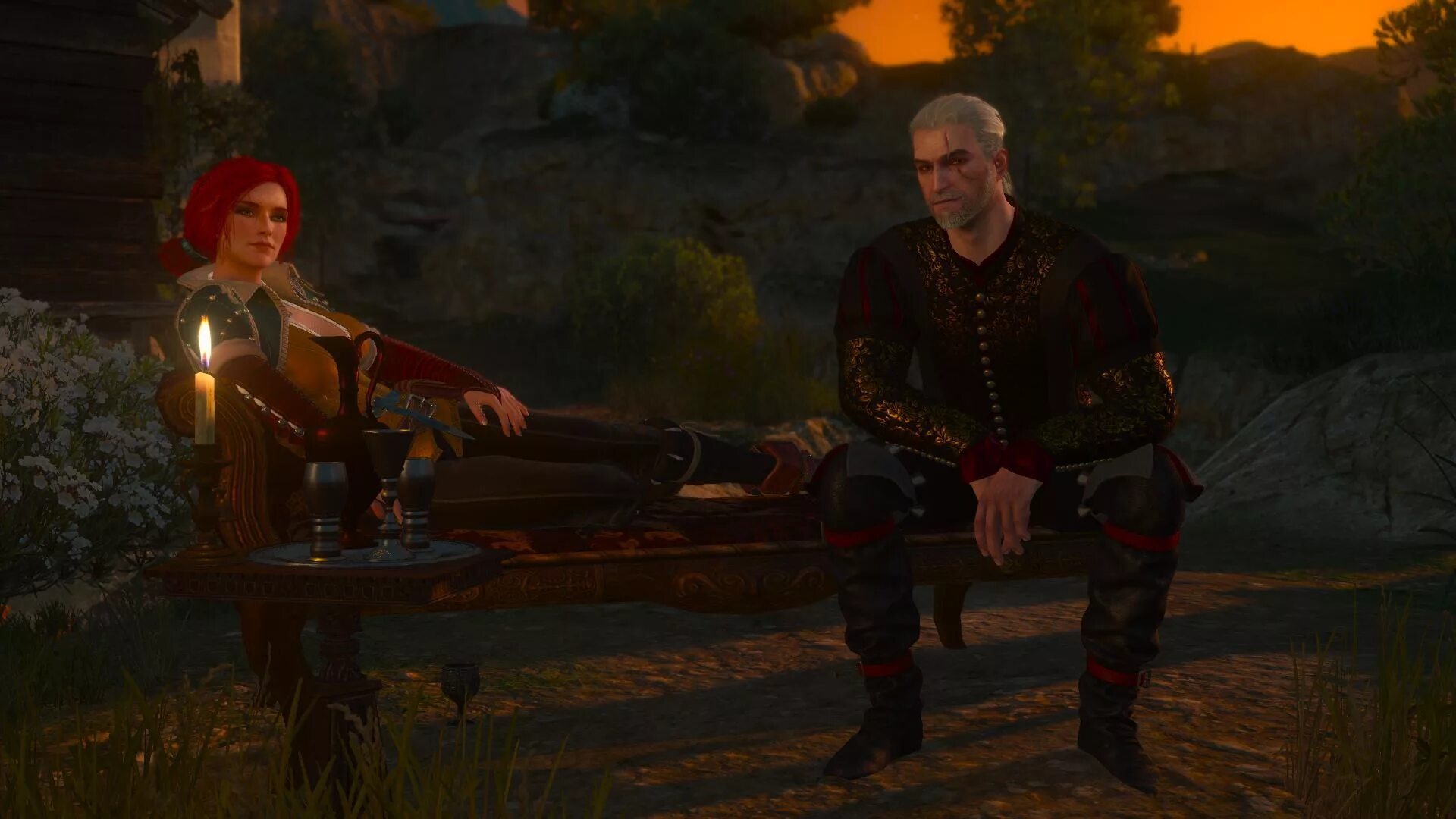 Геральт Йеннифер и Цири. Witcher 3. Ведьмак 3 кровь и вино. Ведьмак 3 Гном друг Геральта.