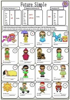 Future simple worksheets for kids