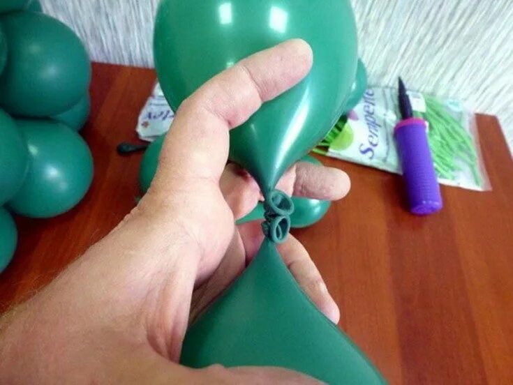 Как скреплять шары