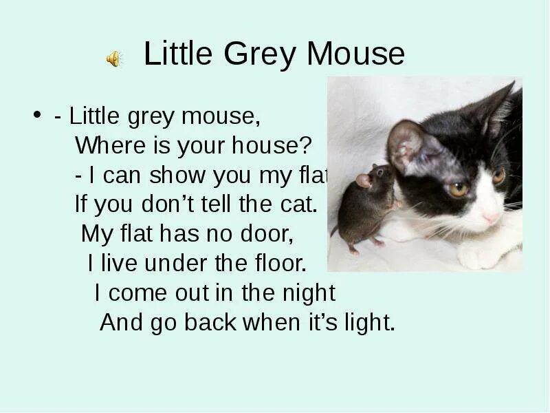 Little Grey Mouse where is your House. Little Mouse стих. Стих про мышку на английском. Английский стишок про мышку. С английского на русский язык mice