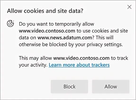 Allow cookies