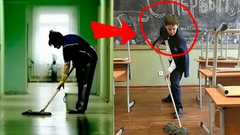 Учитель вешает