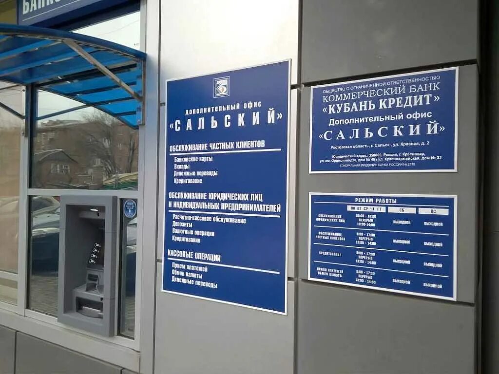 Банки в сальске