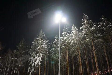 Освещение лыжной трассы