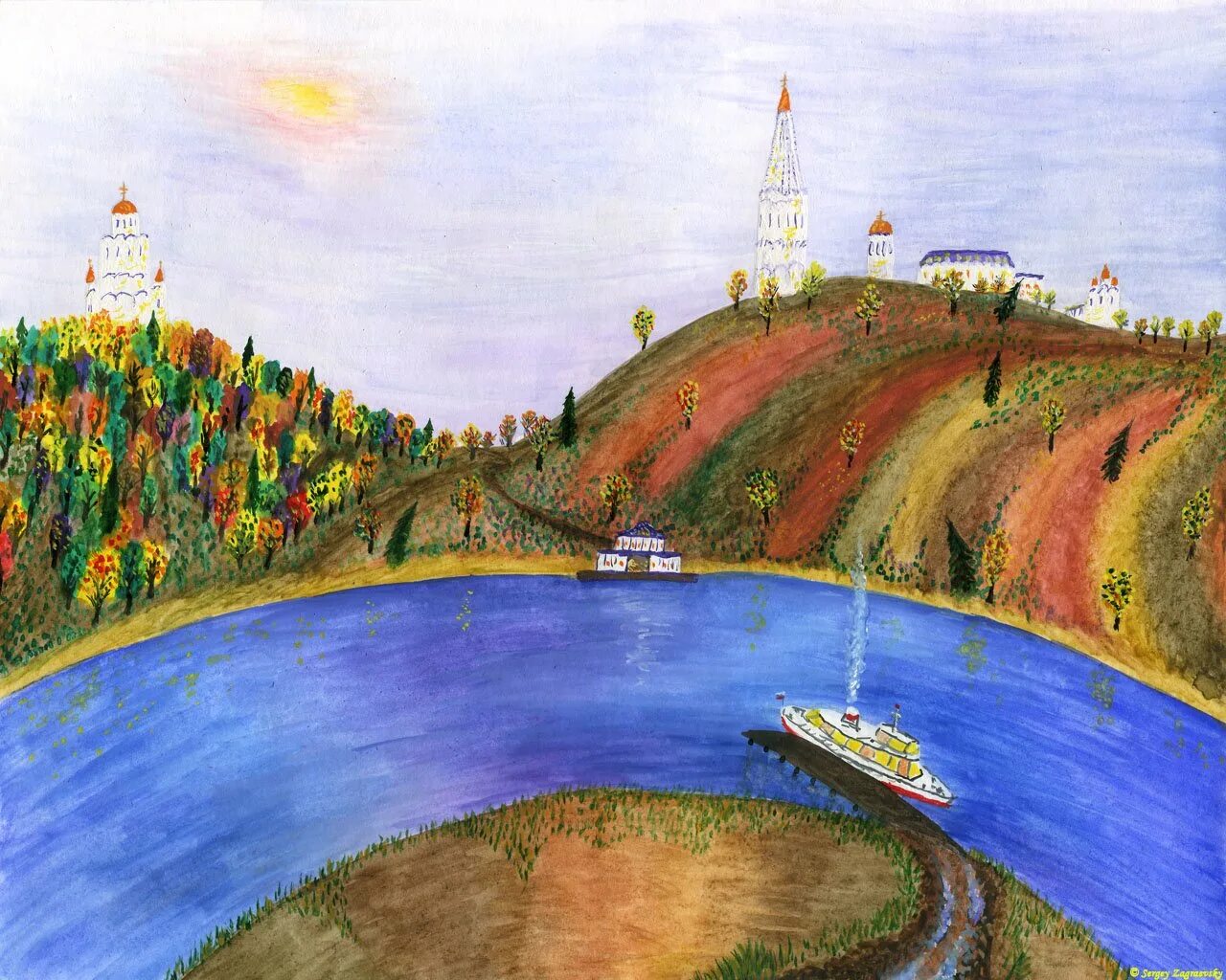 Выполни рисунки показывающие. Рассвет на Москве реке. Москва река рисунок. Рассвет на Москве реке рисунок. Рисование с детьми Москва-река.