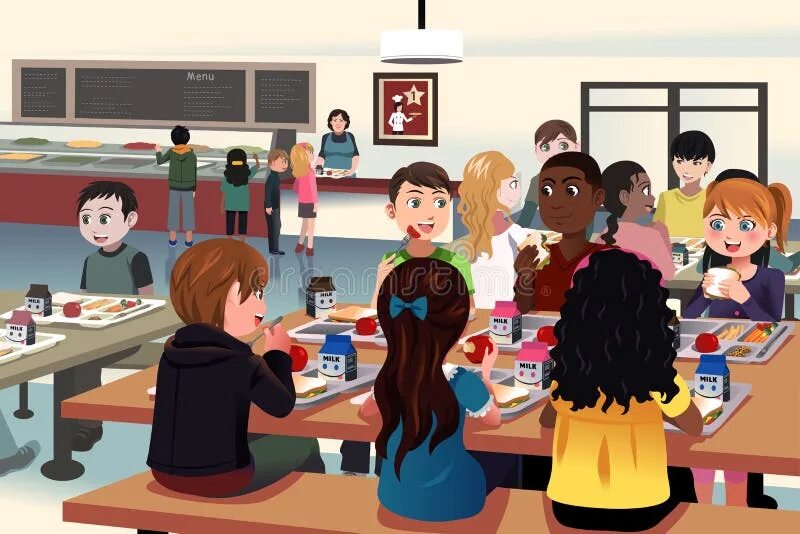 Its lunchtime at school and you re