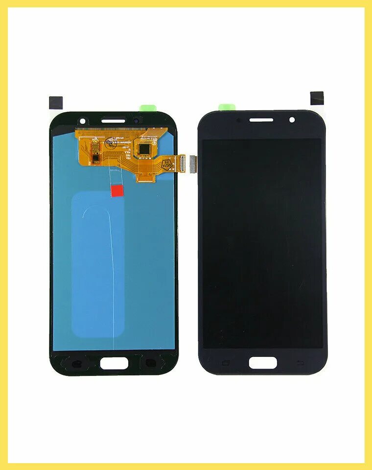 Samsung a7 a720f. Дисплейный модуль с тачскрином для samsung galaxy a7 2017. разбитый амолед экран.