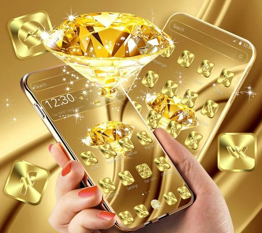 Золотистые темы. Золотое стекло. Тема Gold glitter Diamond. Золотая алмазная тема Gold Diamond Theme app. Ф 22 С золотым стеклом.