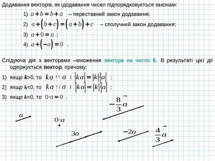 Сложение и вычитание длин векторов