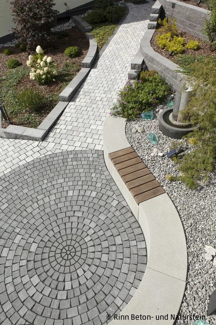 Мощение в ландшафтном дизайне мощение радиальные Поиск в Google Outdoor landscaping, Outdoor gardens, Permea