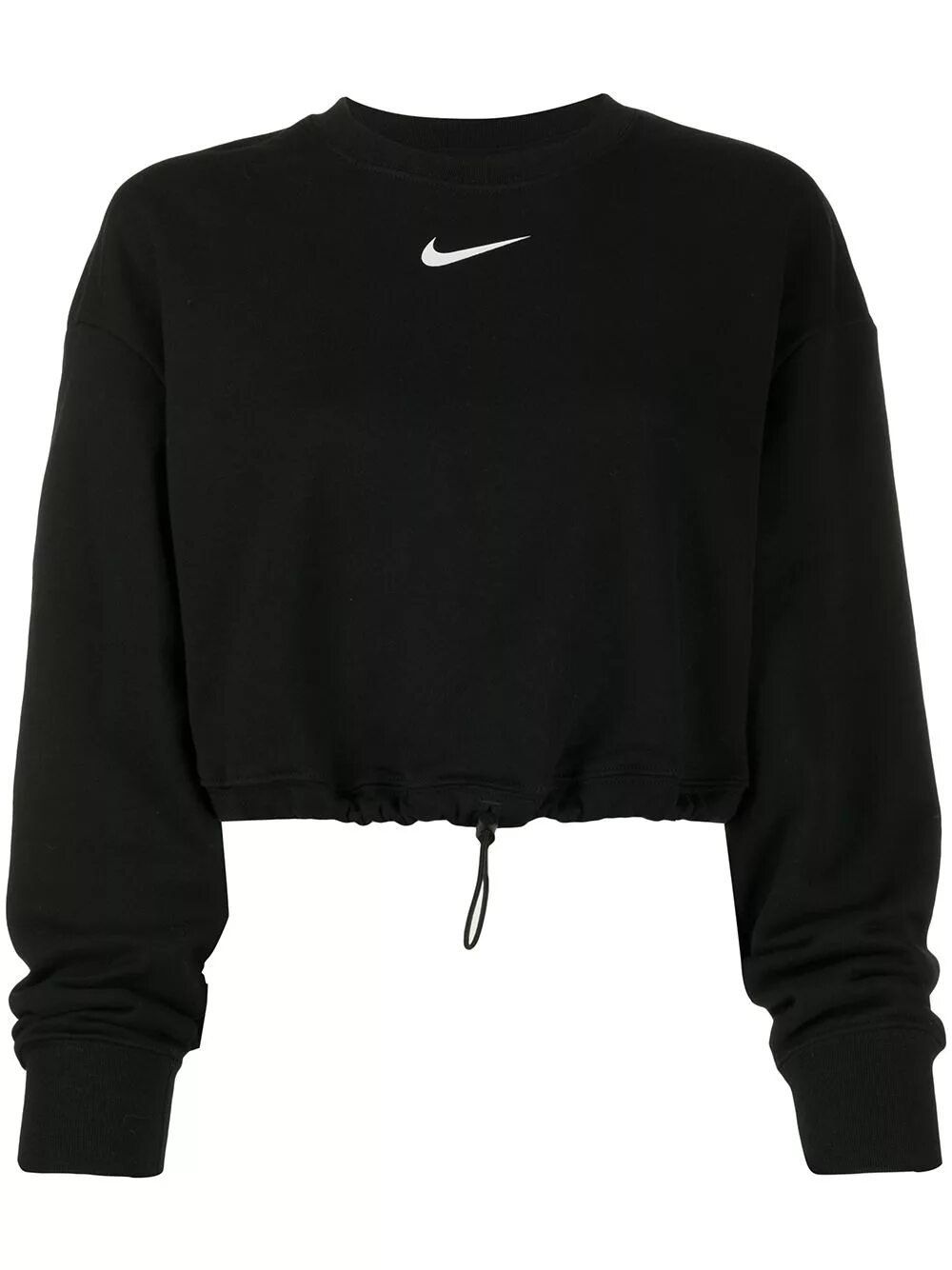 Черные короткие кофты. Кофта Nike FLK Hz Top Black. Свитшот найк женские черный. Худи найк женская черная. Nike Vintage Sweatshirt черная.