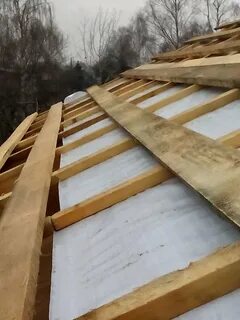 Утепленная двухскатная крыша