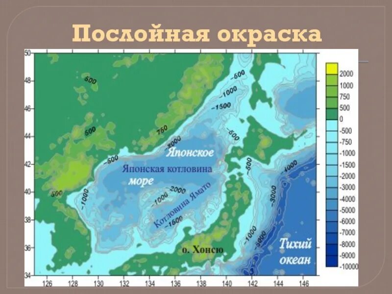 Японское максимальная глубина