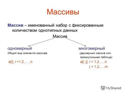 Обработка данных массива c