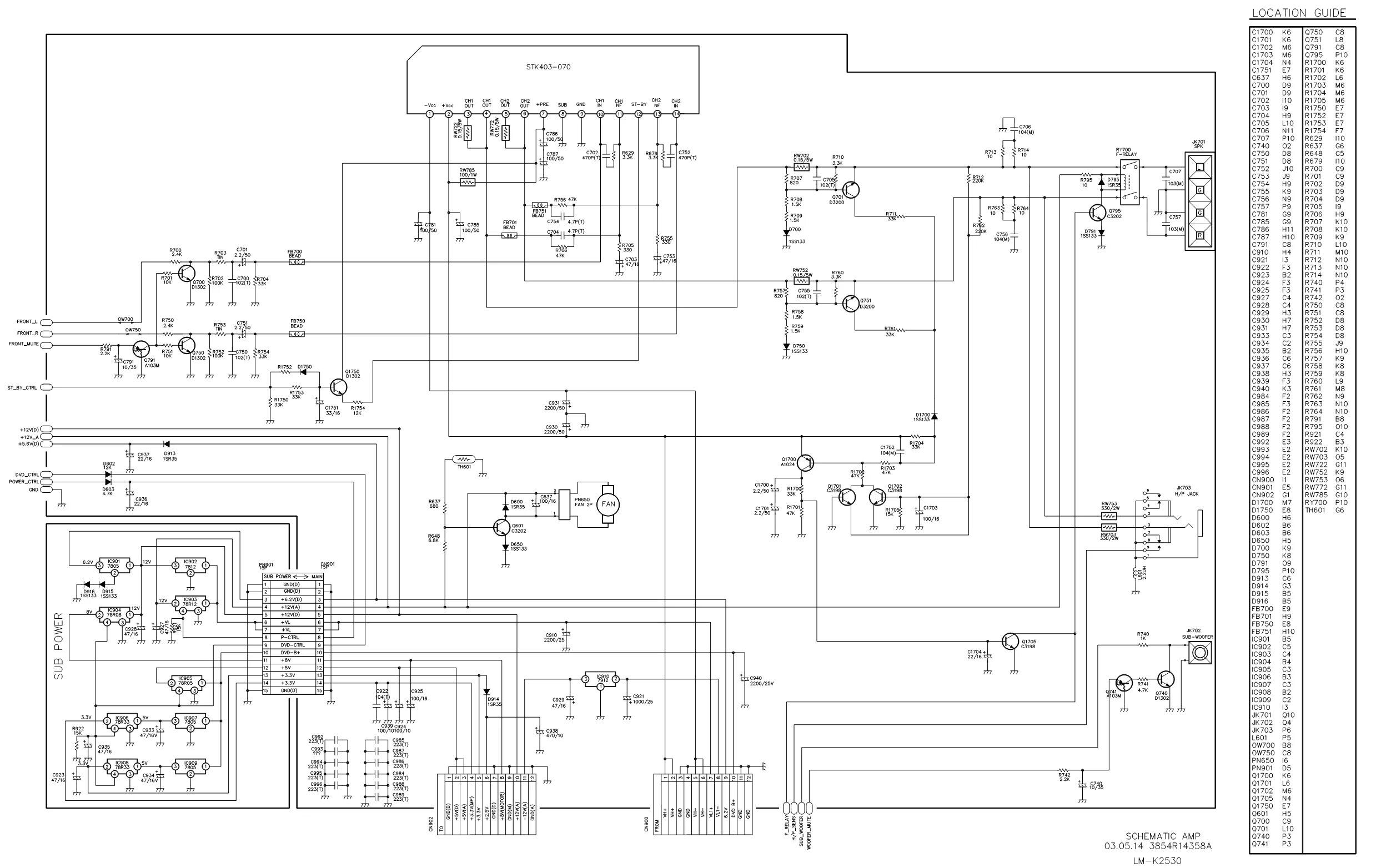 Схема печатной платы музцентра лджи 9740 LG TCC-9510 SCH Service Manual download, schematics, eeprom, repair info for ele
