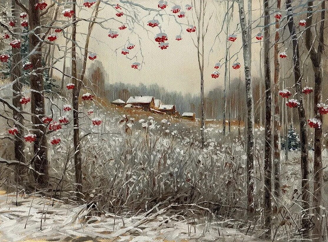 Зима пейзажи маслом. Картины начала зимы. Anca bulgaru румынская художница зима. Зимняя речка в живописи. Рябчевская а.