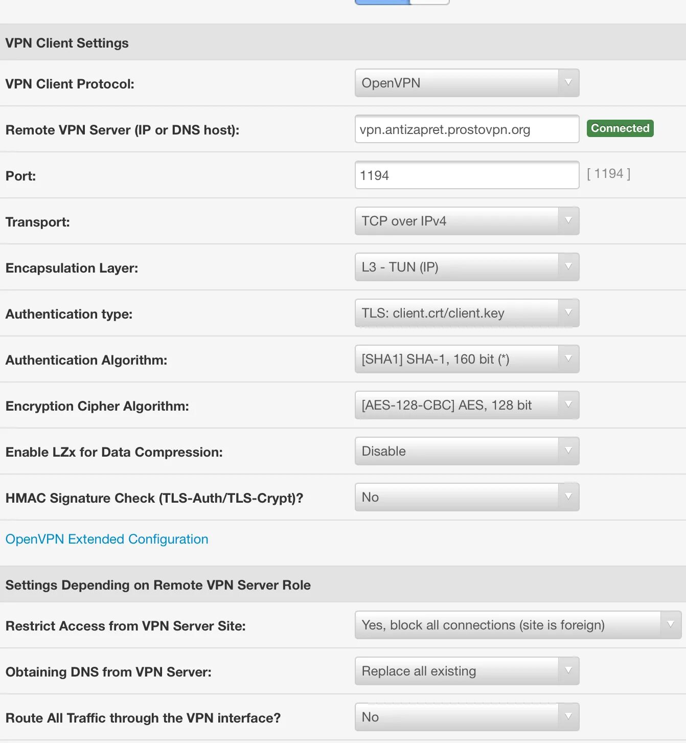 Antizapret prostovpn proxy