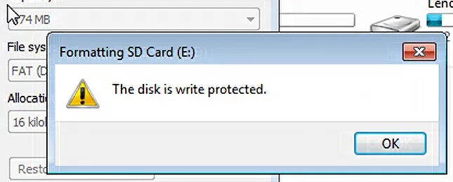 Is write protected. Disk write protect. disk is not write protected. the media is write protected. 2: !disk write error - flush fails, write fails, носитель защищен от записи!.