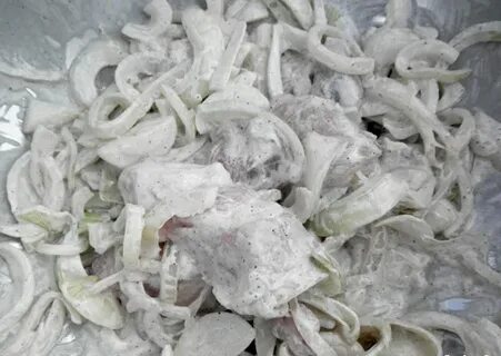 Шашлык маринованный майонезом