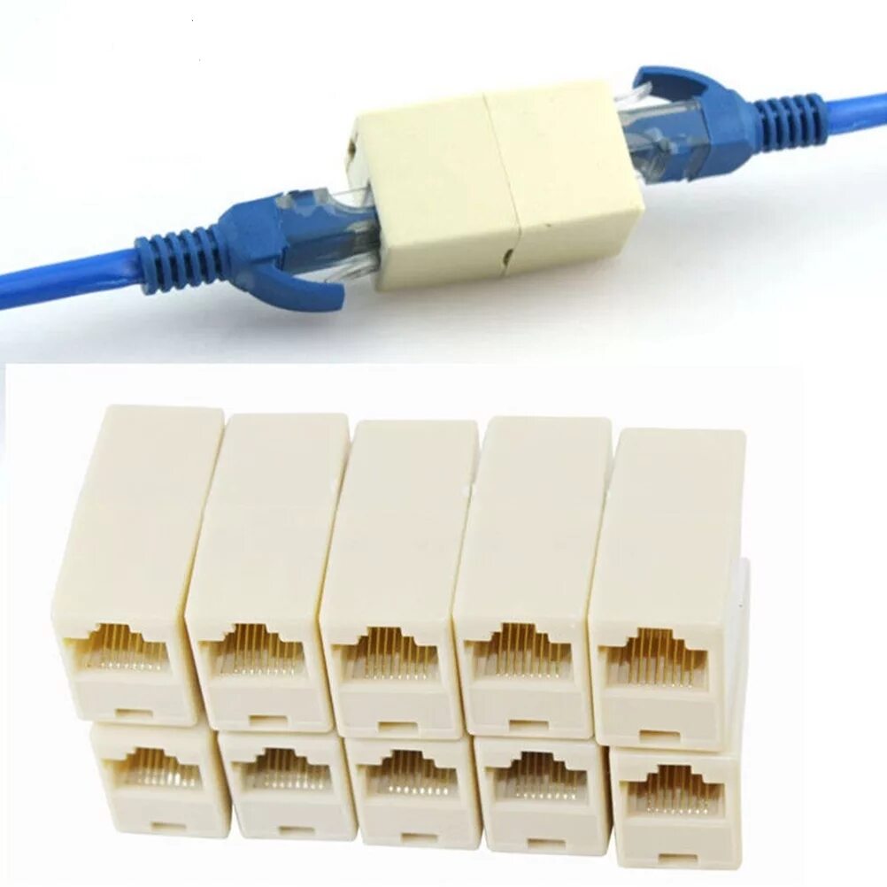 Проходной адаптер RJ-45 (rj45-c1). Соединительный адаптер rj45 lan, удлинитель. «Джойнер» — бочонок-соединитель rj45. Соединитель rj45 rj45 проходной блочный.