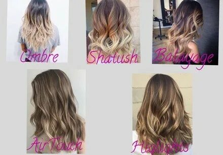 окрашивание балаяж аиртач шатуш