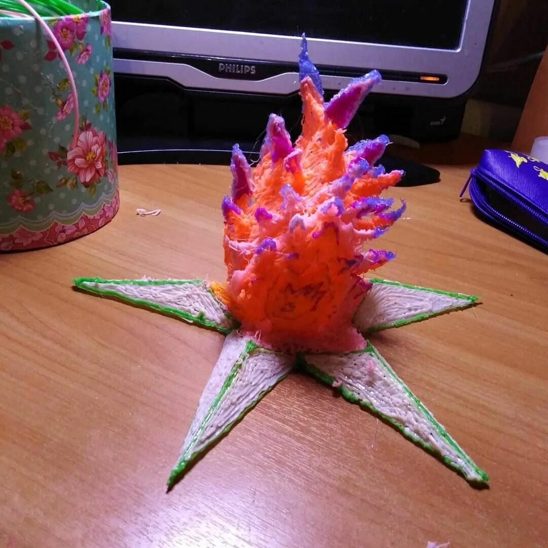 звезда 3 д ручкой