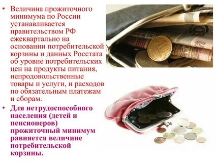 Сохранение прожиточного минимума отзывы