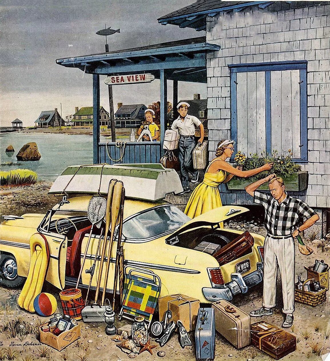 Even post. Stevan dohanos. stevan dohanos художник. the saturday evening post обложки. рисунки художника stevan dohanos.